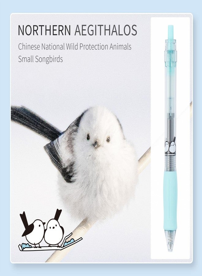 Kaco KEYBO Gel Ink Pens 4 Pieces Different Blue Color Ink with Extra 4 Black Refills, Aesthetic Pens Office Supplies - Image 5